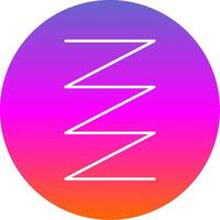Spring Line Gradient Circle Icon vector