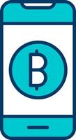 Online Bitcoin Payment Vector Icon