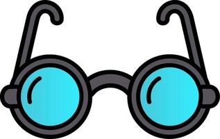 Eyeglasses Filled Gradient Icon vector