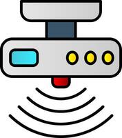 Motion sensor Filled Gradient Icon vector