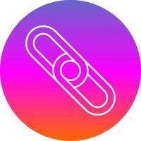 Backlink Line Gradient Circle Icon vector