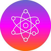 Science Line Gradient Circle Icon vector