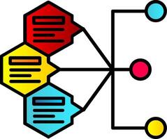 Index Filled Gradient Icon vector