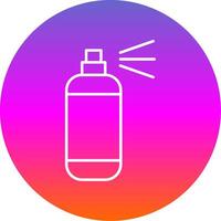 Spray Paint Line Gradient Circle Icon vector