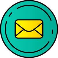 Email Filled Gradient Icon vector