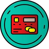 Pay Filled Gradient Icon vector