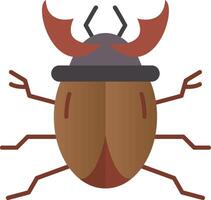 Beetle Flat Gradient Icon vector