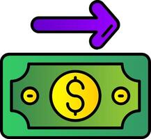 Payment Filled Gradient Icon vector
