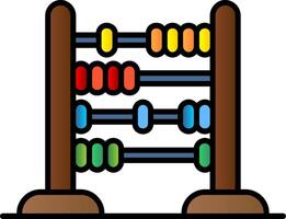 Abacus Filled Gradient Icon vector