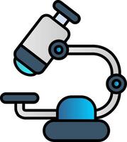 Microscope Filled Gradient Icon vector