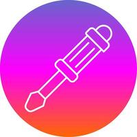 Screwdriver Line Gradient Circle Icon vector