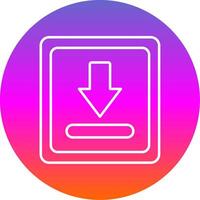 Download Line Gradient Circle Icon vector