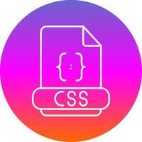Css Line Gradient Circle Icon vector