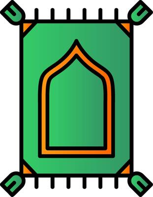 Prayer mate Filled Gradient Icon