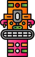 Totem Filled Gradient Icon vector