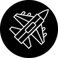 Jet Fighter Vector Icon