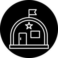 Military Warehouse Vector Icon