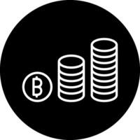 bitcoins vector icono