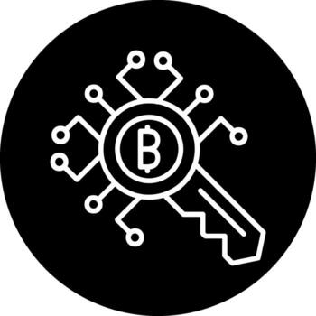 cifrado llave vector icono