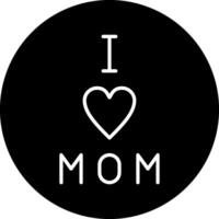 I love Mom Vector Icon