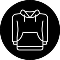 icono de vector de sudadera con capucha