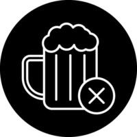 No Alcohol Vector Icon