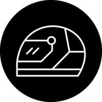 Racing Helmet Vector Icon