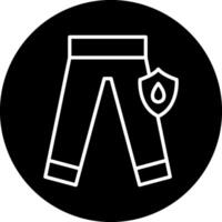 Waterproof pant Vector Icon