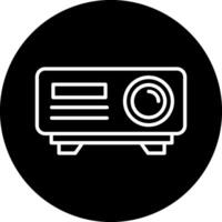 icono de vector de proyector