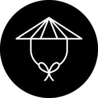 Chinese Hat Vector Icon