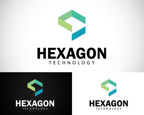 hexagon logo creative design concept business financial technology