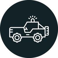 Military Jeep Vector Icon