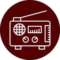 icono de vector de radio