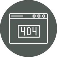 404 Error Vector Icon