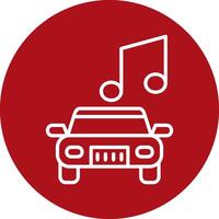 coche música vector icono