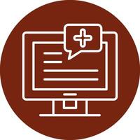 Medical Notification Vector Icon