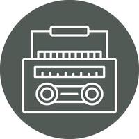 Radio Cassette Vector Icon