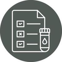 Medical Test Report Vector Icon