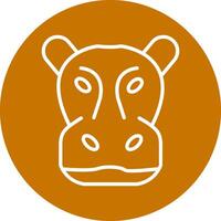 Hippopotamus Vector Icon