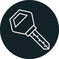 Car Key Vector Icon