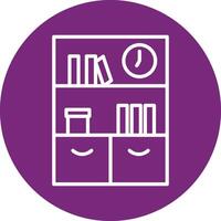 Bookshelf Vector Icon