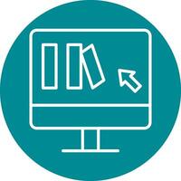 Online Book purchase Vector Icon