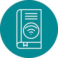 Wifi book Vector Icon