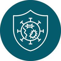 Germs Protected Vector Icon