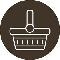 Picnic Basket Vector Icon