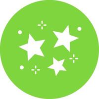 Star Glyph Circle Multicolor Icon vector