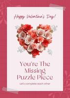 Valentine's Day Greeting Card template