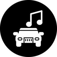 coche música vector icono