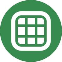 Layout Glyph Circle Multicolor Icon vector