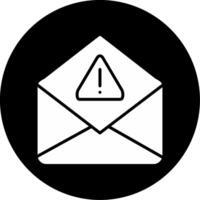 icono de vector de correo no deseado